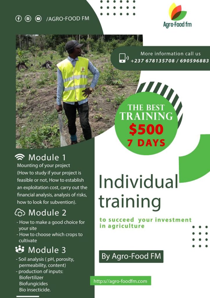 Individual tranning agriculture and food processing